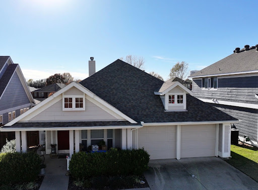 Roofing work in progress