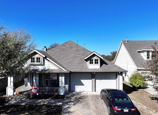 Completed architectural shingle roof installation in Dallas